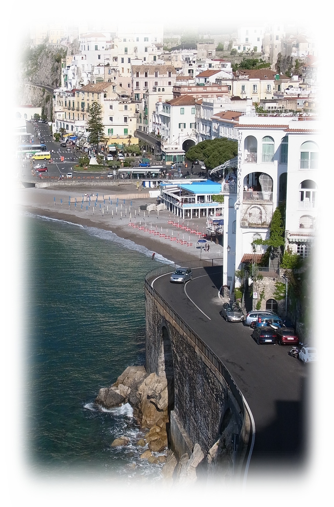 Amalfi Coast seen from Hotel Luna Convento