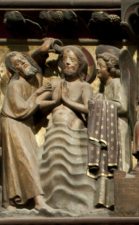 La clôture du chœur de Notre-Dame de Paris - Le Baptême du Christ par Saint Jean