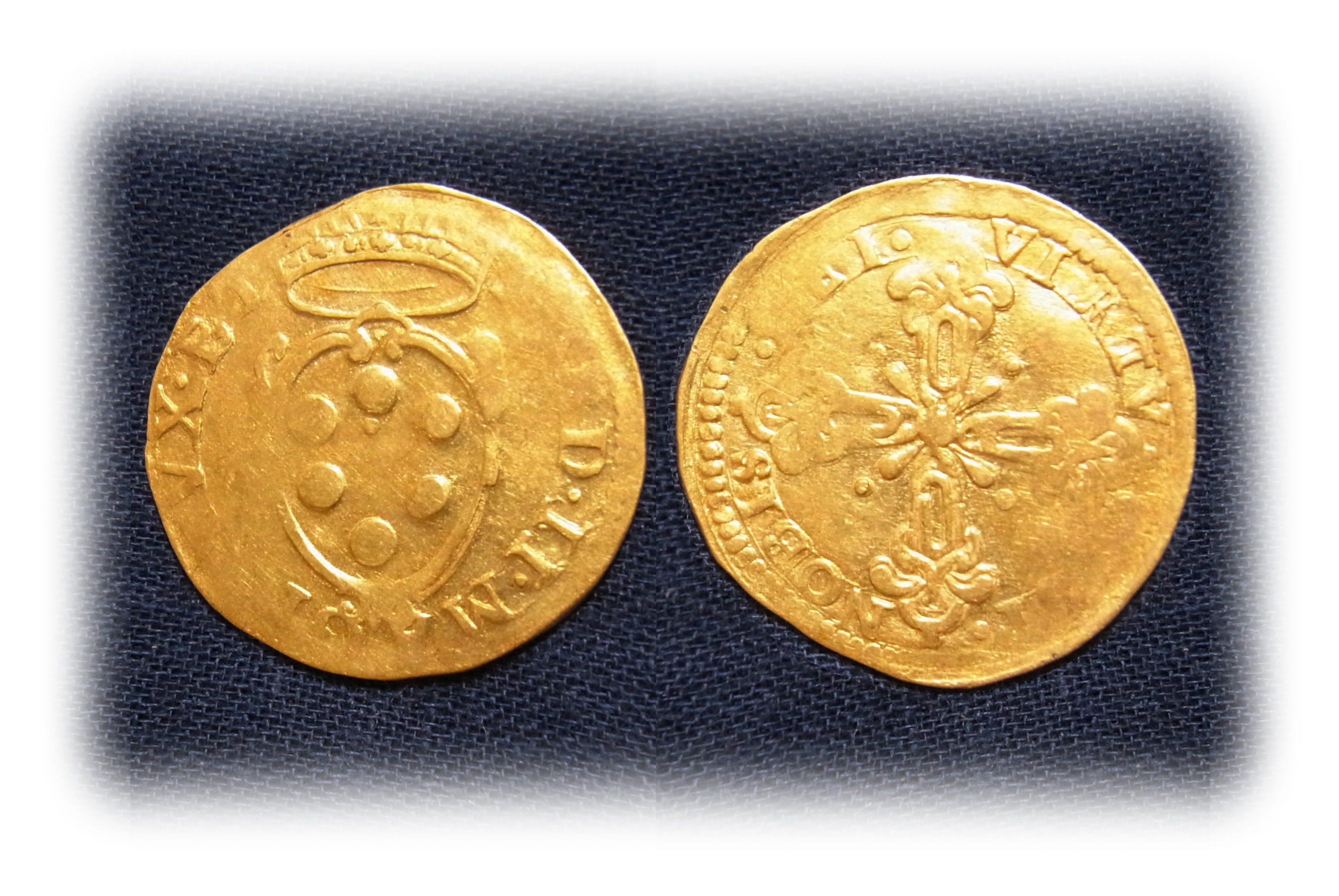 Gold coin, Tuscany, Doppia, Ferdinando II, Grand Duke of Tuscany de Médicis