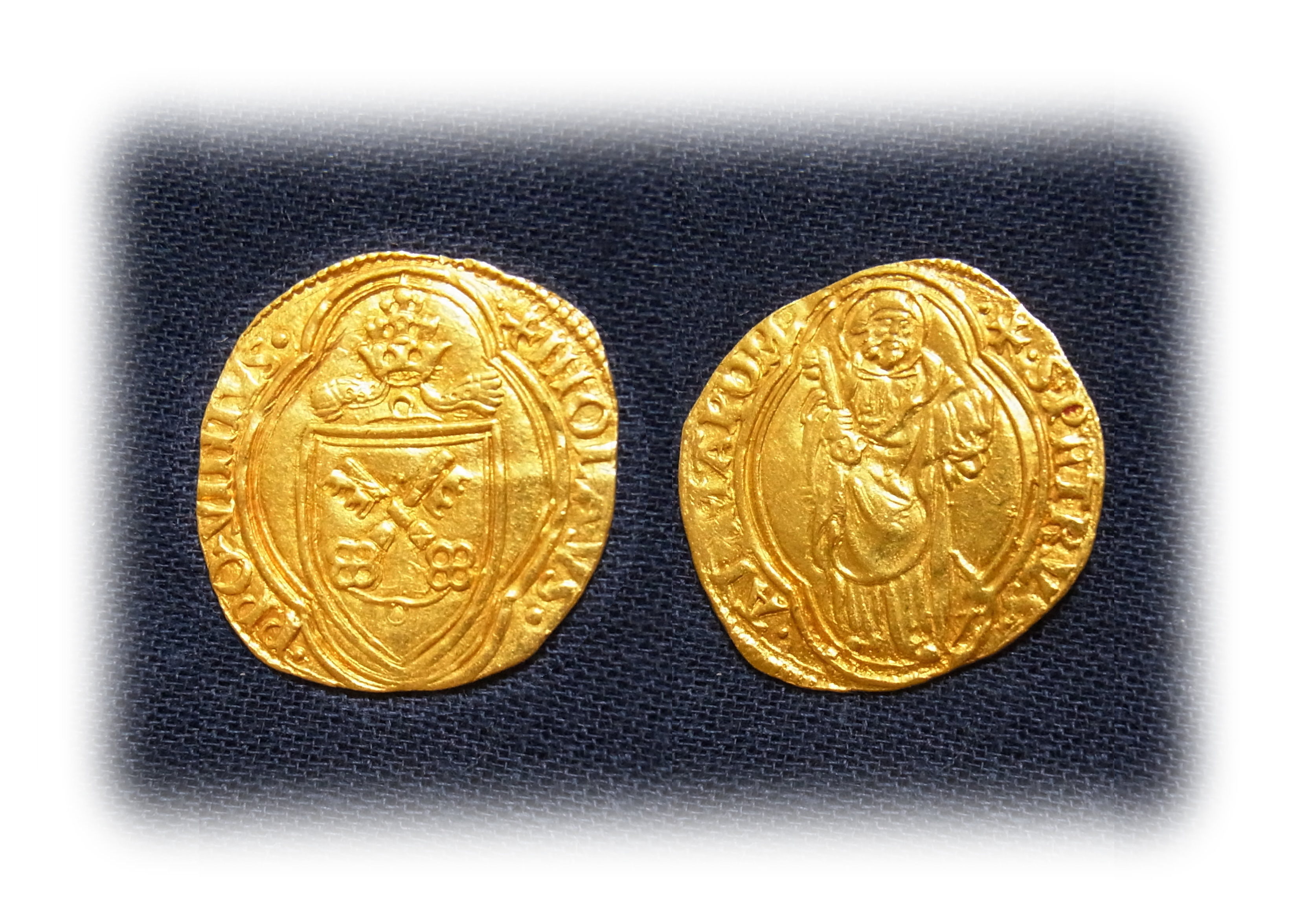 Gold coin, Ducat, Popal State, Pope Nicholaus V
