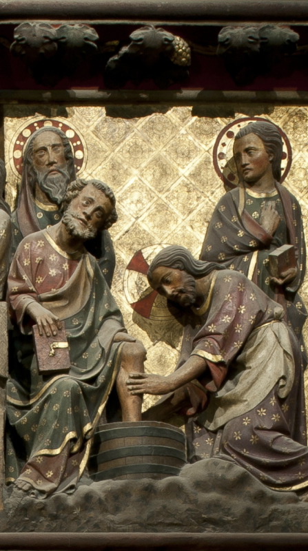 La clôture du chœur de Notre-Dame de Paris - the washing of the feet of disciples